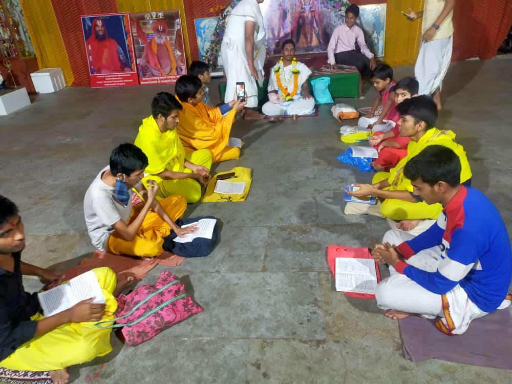 Beautiful temple architecture during ceremony